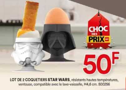 lot de 2 coquetiers star wars