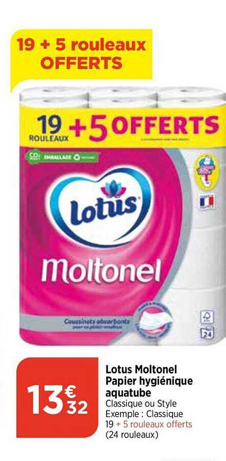 Lotus Moltonel Papier Hygiénique Aquatube