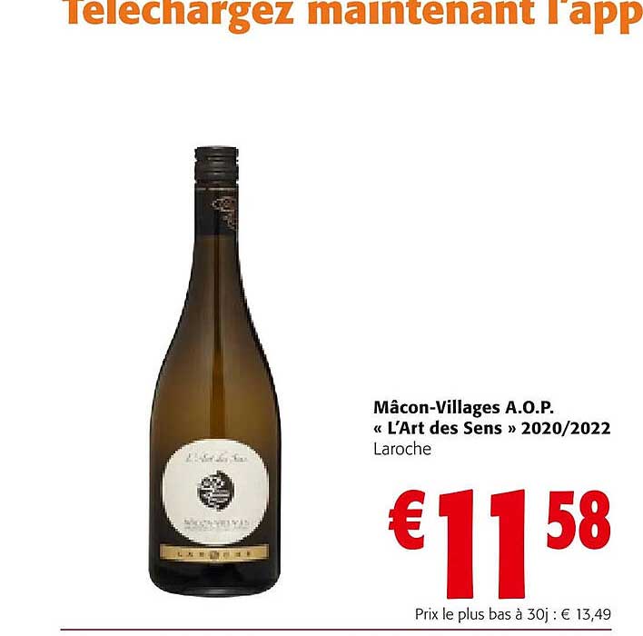 mâcon-village a.o.p. «l'art des sens» 2020/2022 laroche