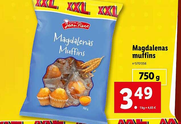 magdalenas muffins maître jean pierre