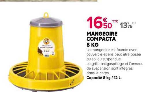 mangeoire compacta 8 kg