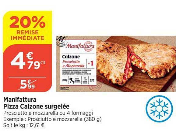 manifattura pizza calzone surgelée