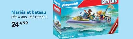 mariés et bateau playmobil