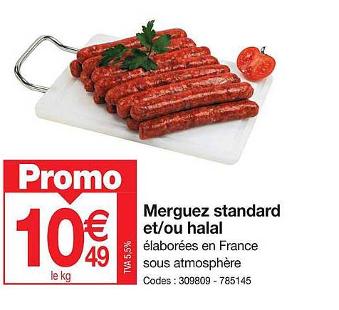 merguez standard et/ou halal