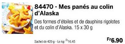 mes panés au colin d'alaska