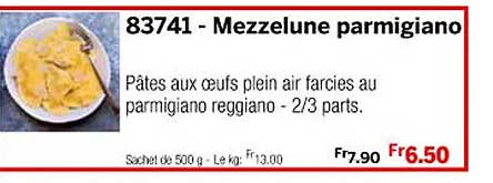 Mezzelune Parmigiano