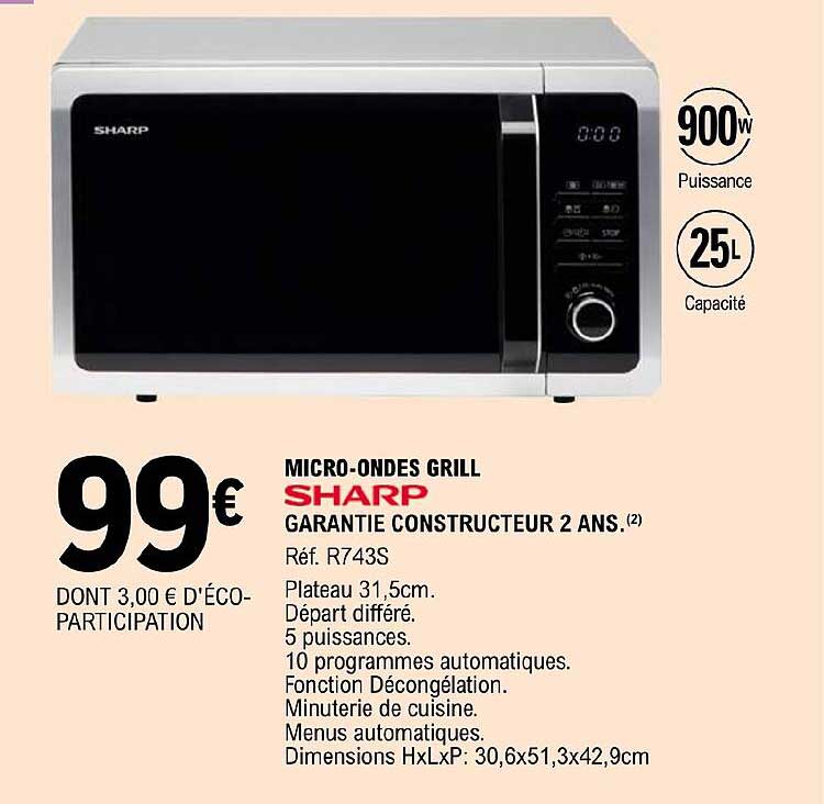 micro-ondes grill sharp