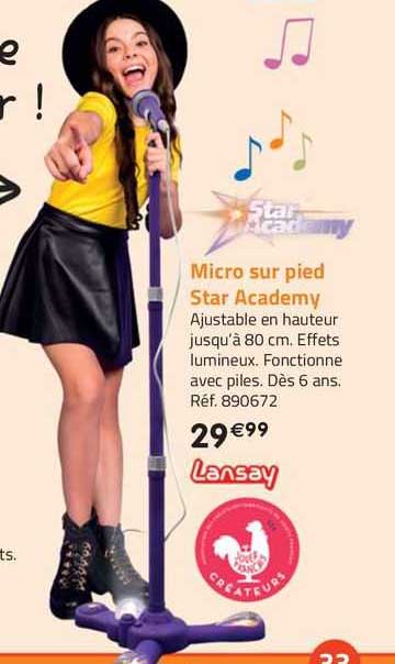 Micro Sur Pied Star Academy Lansay