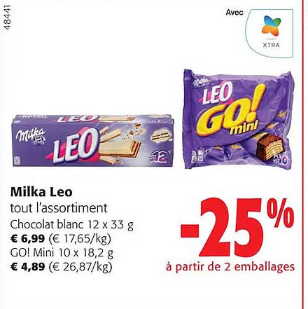 milka leo tout l'assortiment