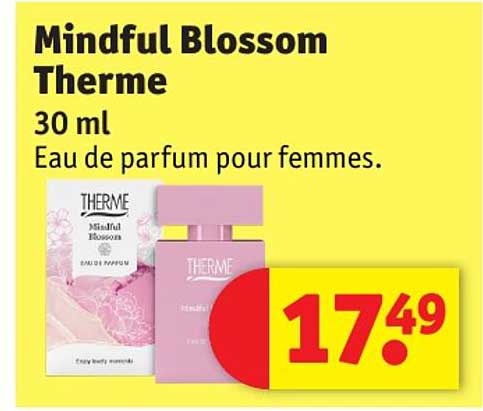 eau de parfum pour femme mindful blossom therme
