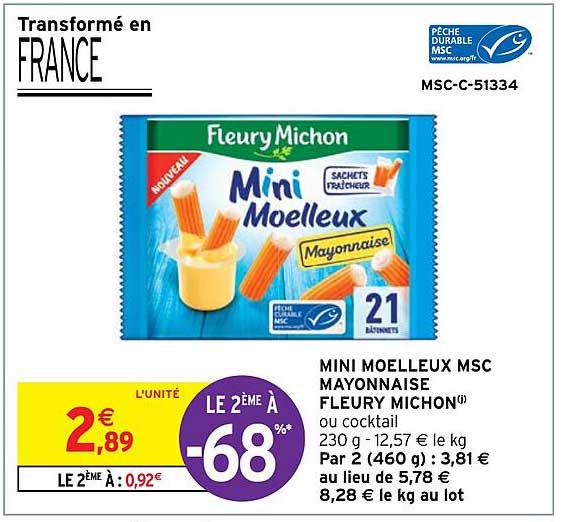 mini moelleux msc mayonnaise fleury michon