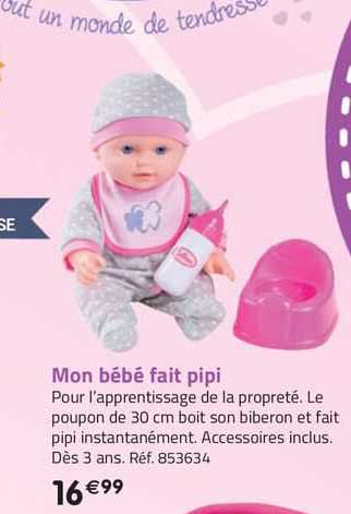mon bébé fait pipi