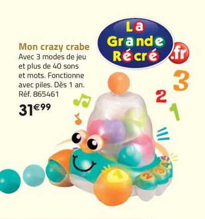 mon crazy crabe la grande récré