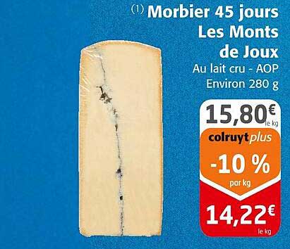 morbier 45 jours les monts de joux