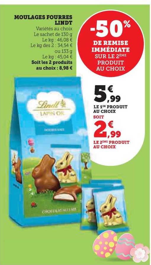 Moulages Fourrés Lindt