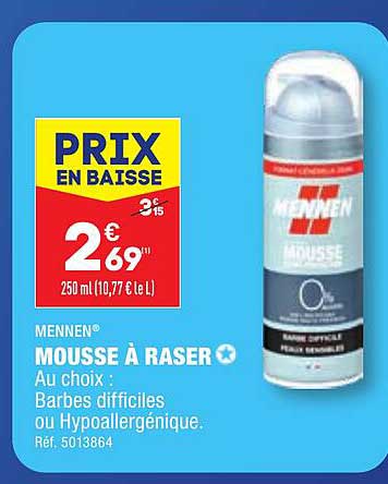 mousse à raser mennen