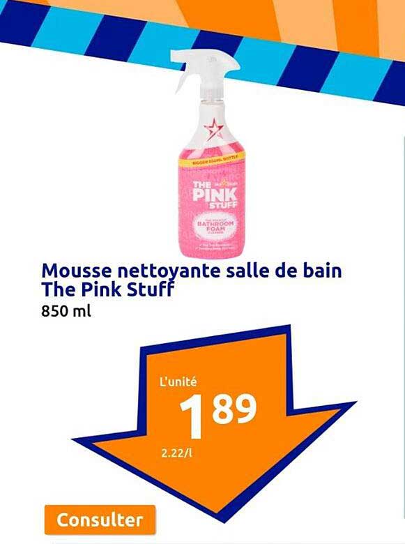 Mousse Nettoyante Salle De Bain The Pink Stuff
