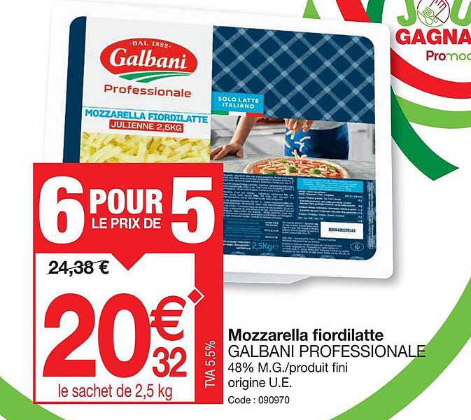 Mozzarella Fiordilatte Garbalin Professionale