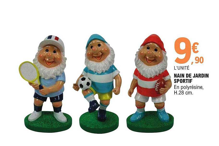 nain de jardin sportif