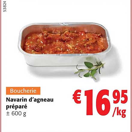 navarin d'agneau préparé