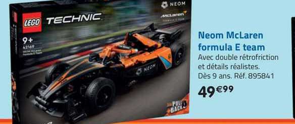 neom mcLaren formula e team lego technic