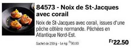 noix de st-jacques avec corail