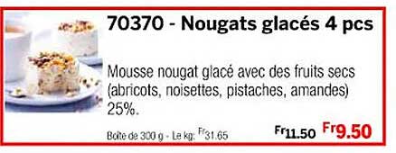 nougats glacés 4 pcs