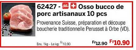 osso buco de porc artisanaux 10 pcs