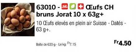œufs ch bruns jorat 10