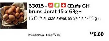 œufs ch bruns jorat 15