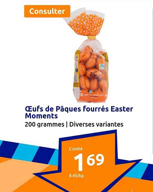 œufs de pâques fourrés easter moments