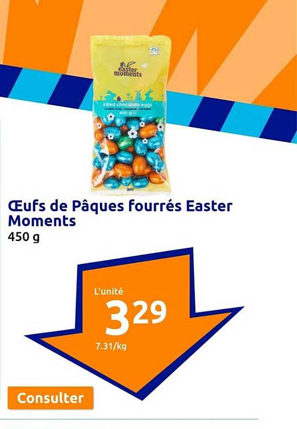 œufs de pâques fourrés easter moments