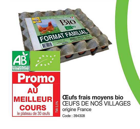 œufs frais moyens bio œufs de nos villages