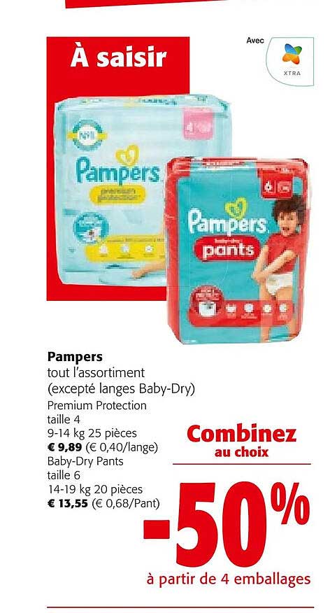 pampers tout l'assortiment