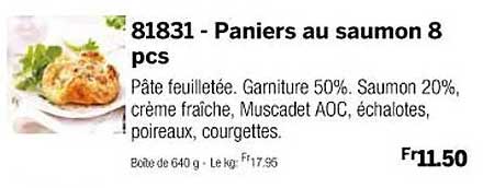 panier au saumon 8 pcs