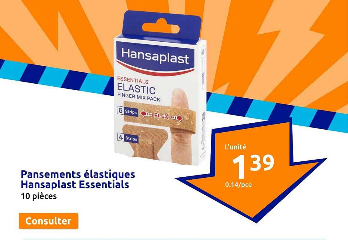 Pansements élastiques Hansaplast Essentials