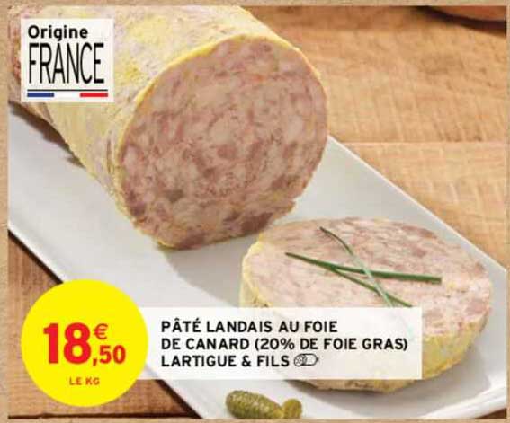 pâté landais au foie de canard (20% de foie gras) lartigue & fils