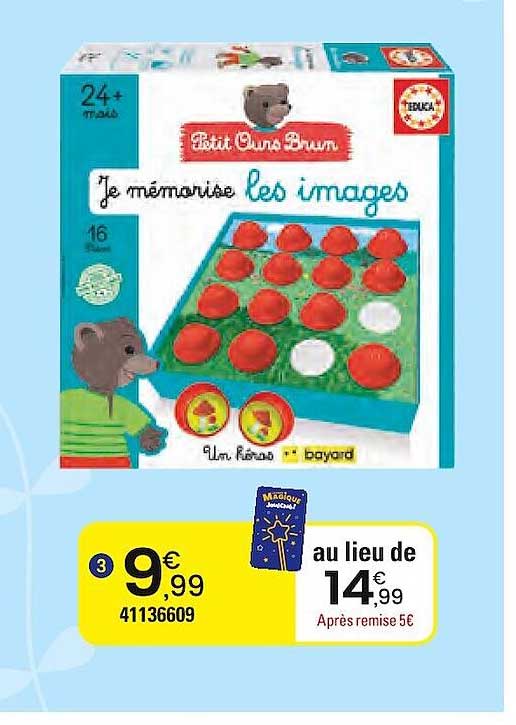 petit ours brun je mémorise les images 41136609