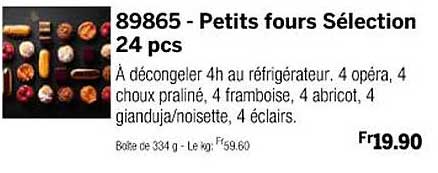 petits fours sélection 24 pcs