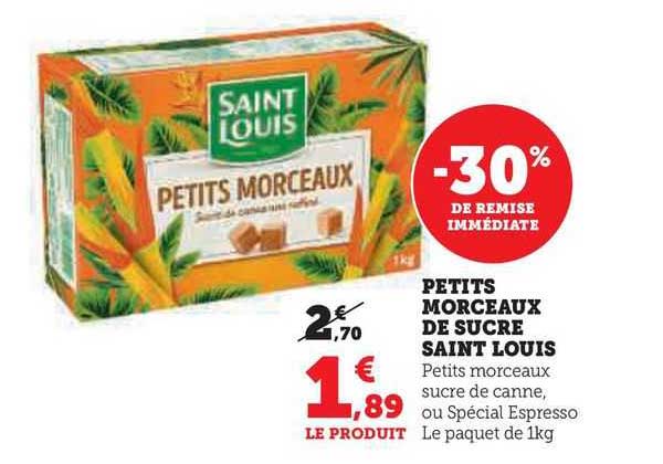 petits morceaux de sucre saint louis