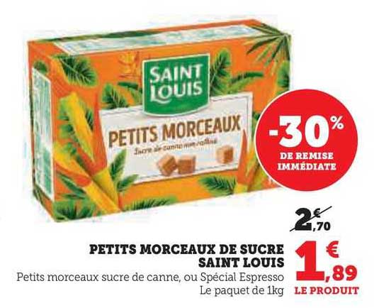 petits morceaux de sucre saint louis