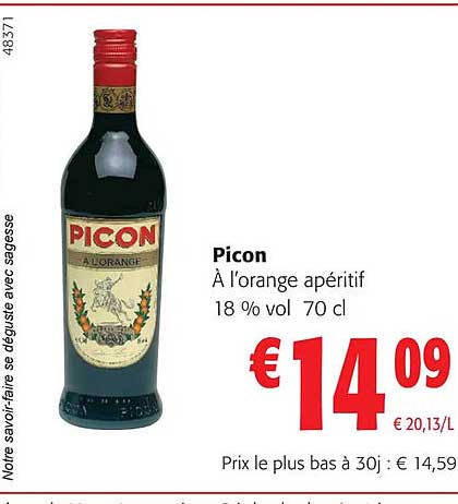 picon à l'orange apéritif