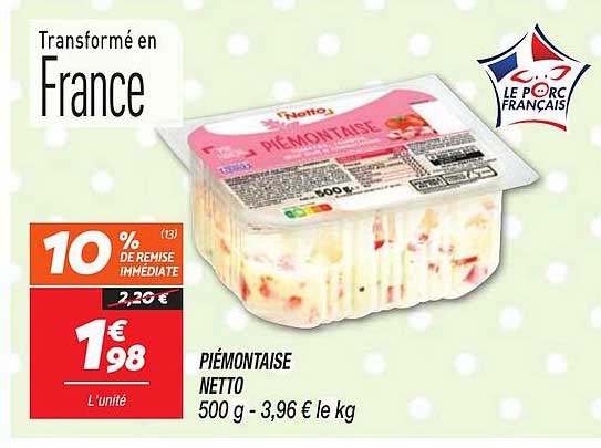 Piémontaise Netto