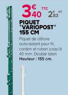 Piquet "variopost" 155 Cm
