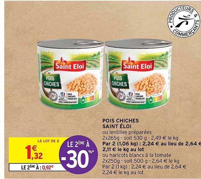 pois chiches saint éloi