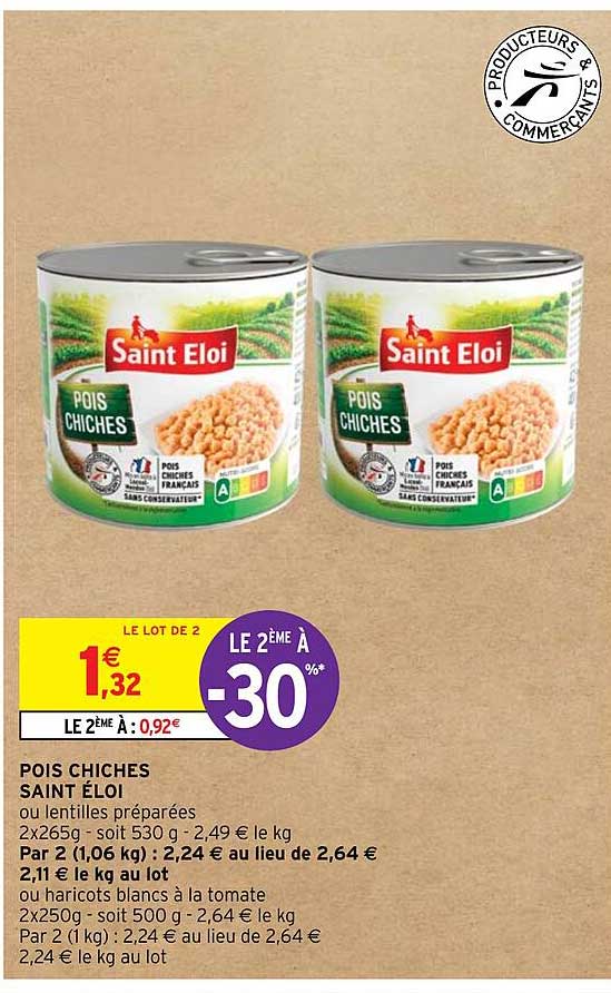 pois chiches saint éloi