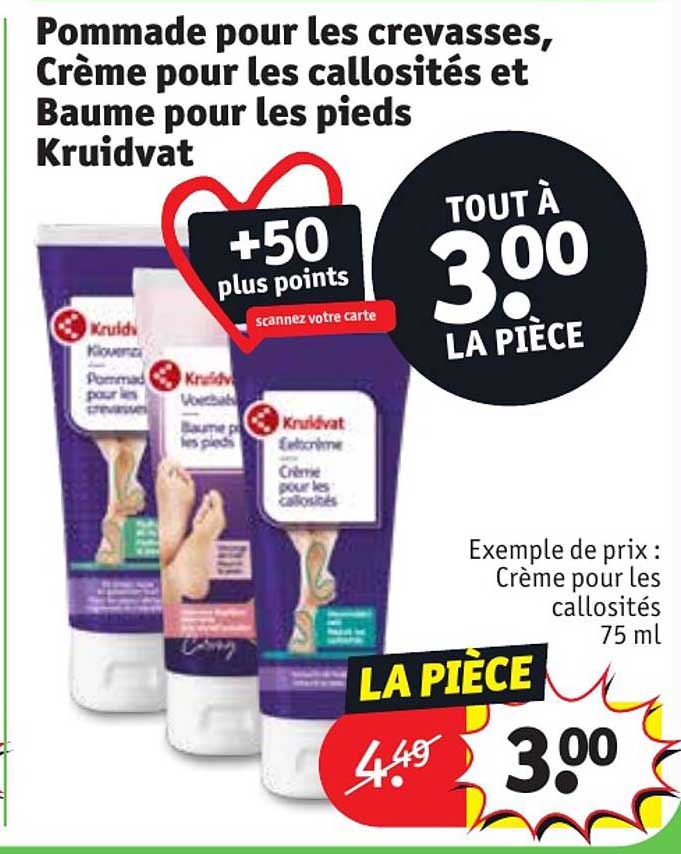 Pommade Pour Les Crevasses, Crème Pour Les Callosités Et Baume Pour Les Pieds Kruidvat