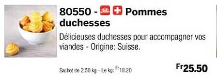pommes duchesses