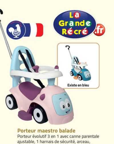 porteur moestro balade la grande récré