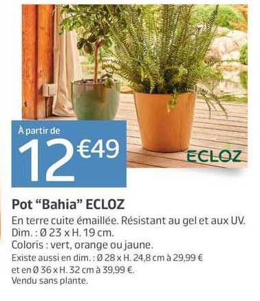 pot "bahia" ecloz